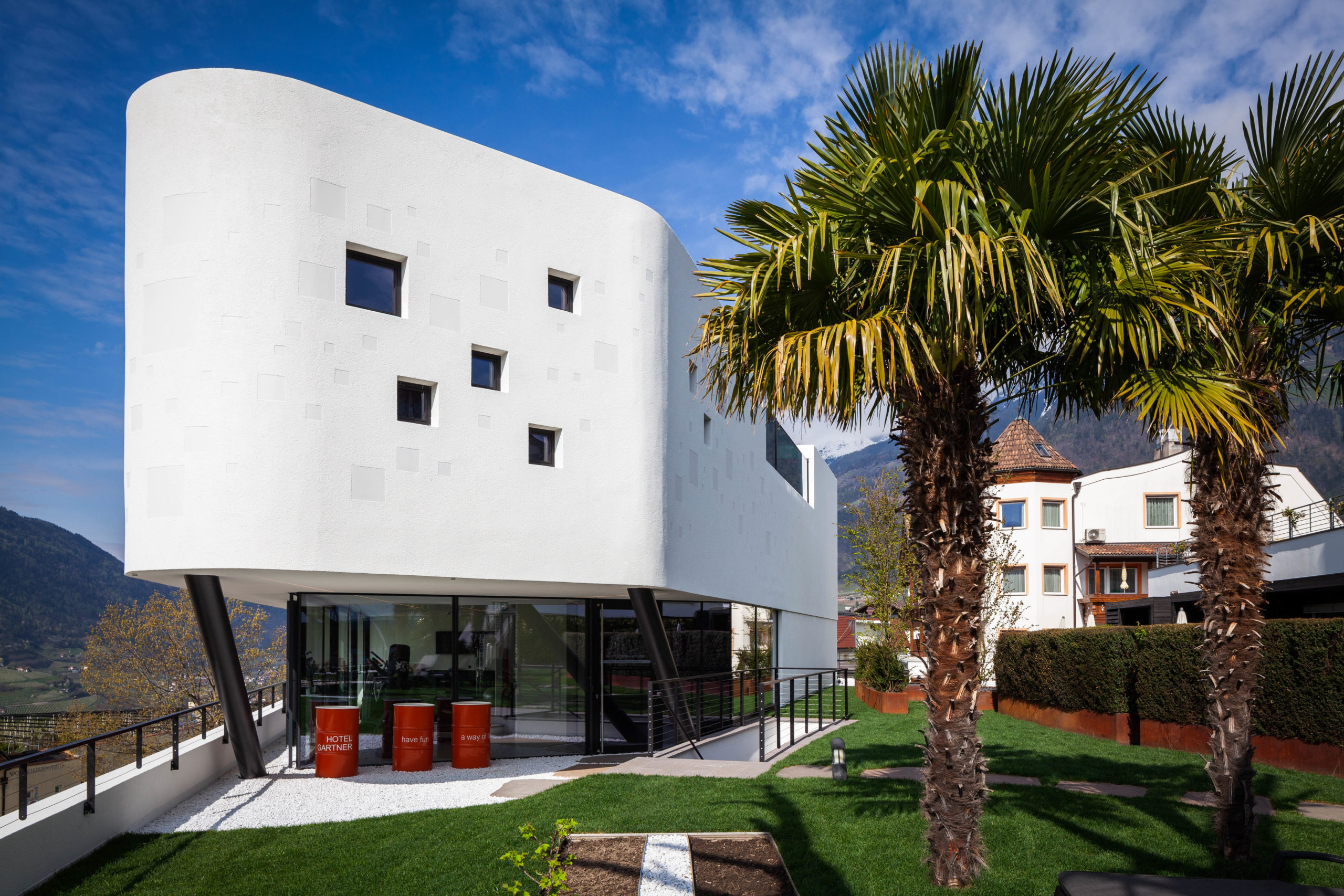 Designhotel Garnter in Dorf Tirol Südtirol. Luxusurlaub bei Meran